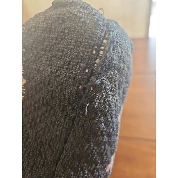 Vintage SELIGMAN New York Tapestry Tote Purse Floral Wood Handles - Picture 8 of 13